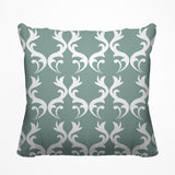 Galton Damask Outdoor Reversible Throw Square Pillow