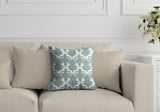 Galton Damask Outdoor Reversible Throw Square Pillow
