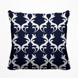 Galton Damask Outdoor Reversible Throw Square Pillow