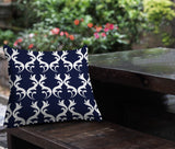 Galton Damask Outdoor Reversible Throw Square Pillow