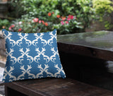 Galton Damask Outdoor Reversible Throw Square Pillow