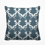 Galton Damask Outdoor Reversible Throw Square Pillow