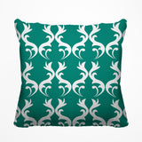 Galton Damask Outdoor Reversible Throw Square Pillow