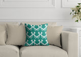 Galton Damask Outdoor Reversible Throw Square Pillow
