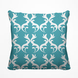Galton Damask Outdoor Reversible Throw Square Pillow