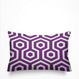 Jinnys Hexes Geometric Reversible Indoor/Outdoor Rectangular Pillow