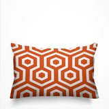 Jinnys Hexes Geometric Reversible Indoor/Outdoor Rectangular Pillow