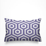 Jinnys Hexes Geometric Reversible Indoor/Outdoor Rectangular Pillow