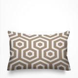 Jinnys Hexes Geometric Reversible Indoor/Outdoor Rectangular Pillow