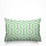 Jinnys Hexes Geometric Reversible Indoor/Outdoor Rectangular Pillow