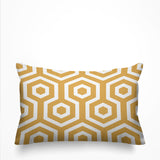 Jinnys Hexes Geometric Reversible Indoor/Outdoor Rectangular Pillow