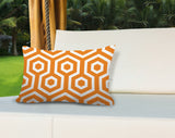Jinnys Hexes Geometric Reversible Indoor/Outdoor Rectangular Pillow