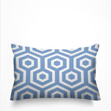 Jinnys Hexes Geometric Reversible Indoor/Outdoor Rectangular Pillow