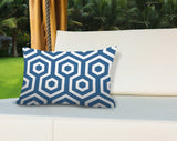 Jinnys Hexes Geometric Reversible Indoor/Outdoor Rectangular Pillow