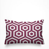 Jinnys Hexes Geometric Reversible Indoor/Outdoor Rectangular Pillow