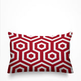 Jinnys Hexes Geometric Reversible Indoor/Outdoor Rectangular Pillow