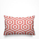 Jinnys Hexes Geometric Reversible Indoor/Outdoor Rectangular Pillow