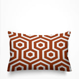 Jinnys Hexes Geometric Reversible Indoor/Outdoor Rectangular Pillow