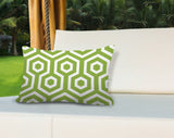 Jinnys Hexes Geometric Reversible Indoor/Outdoor Rectangular Pillow