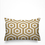Jinnys Hexes Geometric Reversible Indoor/Outdoor Rectangular Pillow