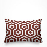 Jinnys Hexes Geometric Reversible Indoor/Outdoor Rectangular Pillow