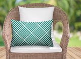 Joplin Geometric Reversible Indoor/Outdoor Rectangular Pillow