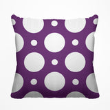Fisk Polka Dots Outdoor Reversible Throw Square Pillow