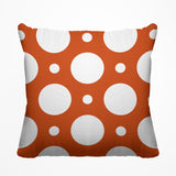 Fisk Polka Dots Outdoor Reversible Throw Square Pillow