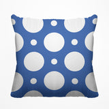 Fisk Polka Dots Outdoor Reversible Throw Square Pillow