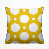 Fisk Polka Dots Outdoor Reversible Throw Square Pillow