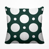 Fisk Polka Dots Outdoor Reversible Throw Square Pillow