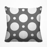 Fisk Polka Dots Outdoor Reversible Throw Square Pillow