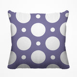 Fisk Polka Dots Outdoor Reversible Throw Square Pillow