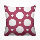 Fisk Polka Dots Outdoor Reversible Throw Square Pillow