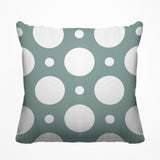 Fisk Polka Dots Outdoor Reversible Throw Square Pillow