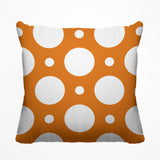 Fisk Polka Dots Outdoor Reversible Throw Square Pillow