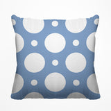 Fisk Polka Dots Outdoor Reversible Throw Square Pillow