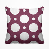 Fisk Polka Dots Outdoor Reversible Throw Square Pillow