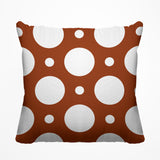 Fisk Polka Dots Outdoor Reversible Throw Square Pillow