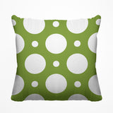 Fisk Polka Dots Outdoor Reversible Throw Square Pillow