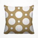 Fisk Polka Dots Outdoor Reversible Throw Square Pillow