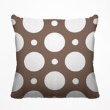Fisk Polka Dots Outdoor Reversible Throw Square Pillow