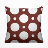 Fisk Polka Dots Outdoor Reversible Throw Square Pillow