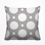 Fisk Polka Dots Outdoor Reversible Throw Square Pillow