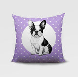 French Bulldog  Indoor/Outdoor Reversible Square Pillow
