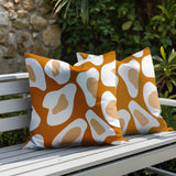 Ziny Zebra Print Indoor/Outdoor Reversible Square Pillow