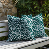 Ballen Zebra Print Indoor/Outdoor Reversible Square Pillow
