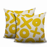 Ohi 2 Sets Square Indoor/Outdoor Reversible Indoor Pillow