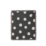 Akon Hand Woven Throw Blanket in Gray, full view