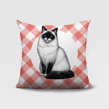 Ragdoll Cat Indoor/Outdoor Reversible Square Pillow